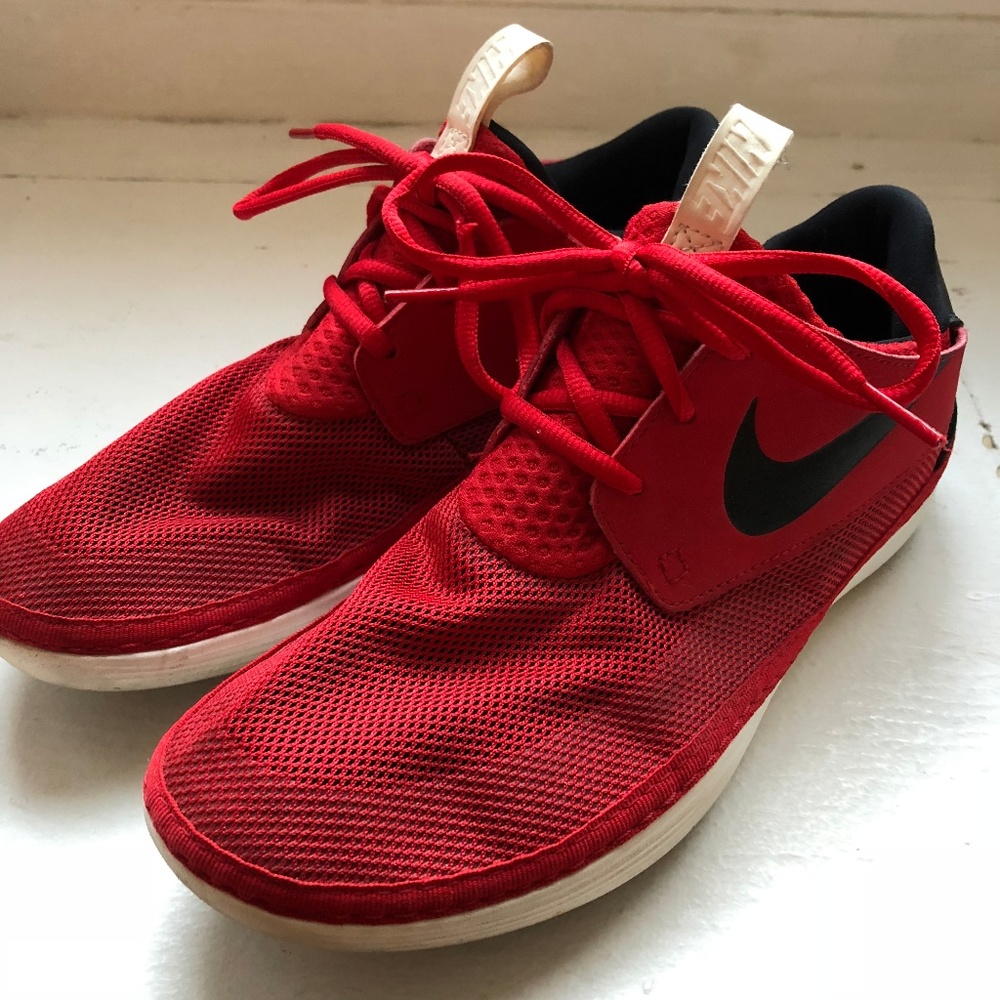 Nike Red Lunar Sneakers